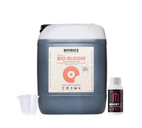 GROWMANIA Bio Bloom de BioBizz 10L + Muestra Boost Up de Up Nutrients + Vaso Medidor | Biobloom Solución de Floración Masiva | Para Agricultores y Productores Grandes
