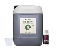 GROWMANIA Bio Grow de BioBizz 20L + Muestra Boost Up + Vaso Medidor | Biogrow Solución de Fertilización Masiva | Para Uso Profesional en Agricultura