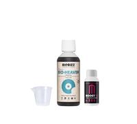 GROWMANIA Bio Heaven de BioBizz 250 ml + Muestra Boost Up de Up Nutrients + Vaso Medidor | Estimulante Orgánico para Vitalidad de Plantas | Pequeños Jardines y Macetas