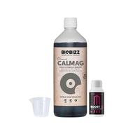 GROWMANIA Cal Mag de BioBizz 1L + Muestra Boost Up de Up Nutrients + Vaso Medidor | Suplemento Esencial para Huertos y Jardines | Asegura Desarrollo y Floración Saludables