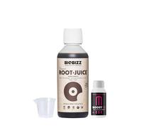 GROWMANIA Root Juice de BioBizz 500 ml + Muestra Boost Up de Up Nutrients + Vaso Medidor | Bioestimulador de Raíces para Jardines Urbanos | Estimula Crecimiento y Salud Radicular