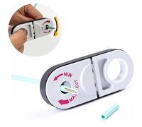 GROWORD Herramienta de pelado de cable de bolsillo, pelacables y pelacables UTP/STP/SFTP Cable de red de cable óptico de fibra y herramienta de pelado de cables coaxial, pelacables (blanco)