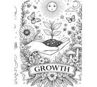 Growth” 125p Notebook white cover version: An Inspirational Feminine Journal of Healing, Nature & Inner Strength 125-Page Lined Notebook for Reflection, Writing & Personal Growth