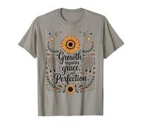 Growth Requires Grace Not Perfection Sunflower Bohemian Camiseta