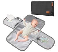GROWZELT Cambiador de viaje de 33 x 60 cm, impermeable, plegable, cabe en cualquier mochila, viaje
