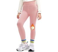 GroYolan Leggings Térmicos para Niña con Forro Polar Cintura Alta, Mallas Elásticas de Invierno 4-15 años