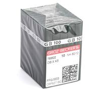 GROZ-BECKERT Aguja 100 Groz Beckert FFG/SES DBXK5 Agujas industriales para máquina de coser compatibles con Tajima Barudan SWF (12 (80))