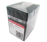 GROZ-BECKERT - Aguja en caja de plástico transparente CKPSMS, 100 Groz-Beckert 135 x 17 DPX17 SY3355 para agujas industriales de pie (tamaño de la aguja: DPX17 23/160)