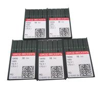 GROZ-BECKERT - Aguja en caja de plástico transparente CKPSMS, 50 agujas TQX1 compatibles con/repuesto para la marca JUKI MB-372 373 377 Brother Brand BM-917A LK3-B430E CONSEW Brand 245 (tamaño de