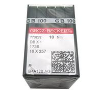 GROZ-BECKERT agujas - 100piezas Groz Beckert DBX1 1738 16X257 agujas de la máquina de coser (Groz Beckert DBX1 16/100)