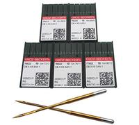 Groz-BECKERT Agujas - 50PZAS Agujas Compatible con máquina de bordar Industrial de titanio Groz Beckert DBXK5 GEBEDUR 8# 9# 10# 11# 12#
