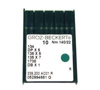 GROZ-BECKERT Agujas para máquina de coser, 10 unidades (10 Nm 140/22 R)
