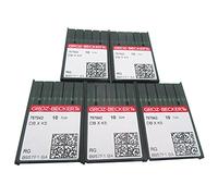 Groz Beckert DBXK5 - Agujas industriales para máquina de bordar en caja de plástico transparente CKPSMS, compatible con/reemplazo para Tajima Brand Barudan Brand SWF Brand (90/14)