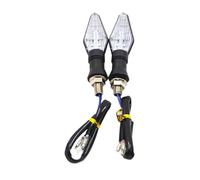 Grozzy Reemplazo señales de giro motocicleta Luz LED Universal para motocicleta, para correr, bicicleta, luz de señal, indicador 12V, trasera, intermitente que fluye, lámpara, parada para