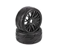 GRP 1:8 GT Rally Game - Rueda completa T03 Revo XB3 Llanta negra con 20 radios Flex Soft