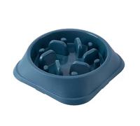 GRPET Comedero antienredos para Perros - Antideslizante de alimentación Lenta para Perros medianos y Grandes, Azul