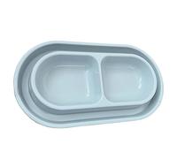 GRPET Plato para Gatos y Gatitos, comedero para Perros y Cachorros, Cuenco para Mascotas, 400ml, Gris, S