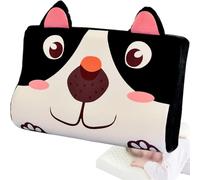 Grpquatsch Almohada para NiñOs,Almohada Plana Que No DañA La Piel, Almohada Bebe, para Bebe con Funda De Almohada, para NiñOs Mayores De 2 AñOs M-Dog