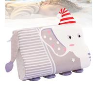 Grpquatsch Almohada para NiñOs, Almohada Plana Que No DañA La Piel, Suave Y Transpirable para Un SueñO Seguro, para NiñA NiñO Hogar GuarderíA Sofá Viaje S-Elephant