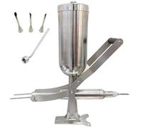 Grpquatsch MáQuina De Relleno Manual, Inyector Profesional, MáQuina Rellenadora De BuñUelos, con 4 Boquillas, del Inyector De La Jalea 5l, para Cocina Y Restaurante B