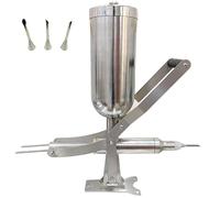 Grpquatsch MáQuina De Relleno Manual, Inyector Profesional, MáQuina Rellenadora De BuñUelos, con 4 Boquillas, del Inyector De La Jalea 5l, para Cocina Y Restaurante A