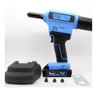 Grpquatsch Pistola Remachadora InaláMbrica Compatible con BateríA, Pistola De ExtraccióN De Remaches EléCtrica Recargable Industrial, para Tuercas Remachables Alimentada
