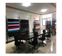 GRRICEPL Expositor De Muestras De Tejidos, Organizador De Muestras De Tejidos De Pared, Expositor De De para Tiendas, Boutiques Y Centros Comerciales(Black/1,500x240 cm)