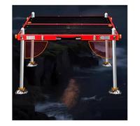 GRRICEPL Plataforma De Pesca Plegable Y Ligera con Orificio para Sombrilla, Muelle/Plataforma De Pesca Todoterreno, Ideal para Orillas, Riberas Y Lagos; Fácil De Transportar(90x80x110 cm)