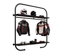 GRRICEPL Soporte para Casco De Motocicleta - Soporte Grande para Casco, Estante para Guardar Equipo, Estante para Accesorios, Expositores De Pared para Ropa De Ciclismo(80x30x160 cm)