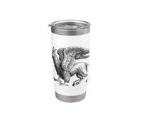 Grriffin Gryphon Eagle León Medieval Bird Mítico Criatura Vaso térmico de acero inoxidable de doble pared