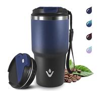 Grsta 600ml Taza Termica de Acero Inoxidable, Vaso Termico Aislada al Vacío, Mantiene el frío 8h y el calor 6h, Antifugas Taza Termo, Vaso Termo Cafe para Llevar, para Frío y Caliente