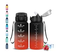 Grsta Botella Agua 500ml, Botella Agua Niños, A Prueba de Fugas, Botellas con Pajita, Fácil de Limpiar, Cantimplora Reutilizable, Cantimplora Infantil para la Escuela, Oficina, Viajar, Correr