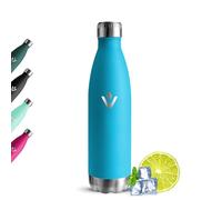 Grsta Botella Agua Acero Inoxidable 500ml, Botella Agua a Prueba de Fugas, Cantimplora Termica, Mantiene 24H Frio/12H Calor, Reutilizable Termo Sin BPA para Escuela, Senderismo, Ciclismo, Niños