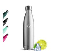 Grsta Botella Agua Acero Inoxidable 500ml, Botella Agua a Prueba de Fugas, Cantimplora Termica, Mantiene 24H Frio/12H Calor, Reutilizable Termo Sin BPA para Niños, Senderismo, Oficina, Outdoor