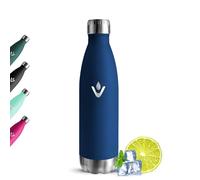 Grsta Botella Agua Acero Inoxidable 500ml, Botella Agua a Prueba de Fugas, Cantimplora Termica, Mantiene 24H Frio/12H Calor, Reutilizable Termo Sin BPA para Oficina, Bicicleta, Colegio, Niños