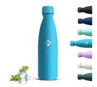 Grsta Botella Agua Acero Inoxidable 500ml, Botella Agua Niños Sin BPA, Prueba de Fugas Cantimplora Termica, Mantiene 24H Frio/12H Calor, Reutilizable Termo para Escuela, Cámping, Ciclismo