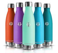 Grsta Botella Agua Acero Inoxidable - 500ML - Botella Termica - Botella Agua Niños - Sin BPA - Cantimplora Termica Reutilizable, para Adultos, Escuela, Deportiva, Ciclismo, Gym