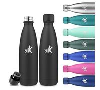 Grsta Botella Agua Acero Inoxidable- 500ml- Botella Termica, Cantimplora Acero Inoxidable, A Prueba de Fugas, Botella sin Bpa, Aislamiento al Vacío, Termo para la Escuela, Cafetería, Viajar, Deportes