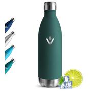 Grsta Botella Agua Acero Inoxidable, Botella Termica 1 litro, Sin BPA Termo, Mantiene 24H Frio/12H Calor, Reutilizable Cantimplora Termica, Prueba de Fugas Botella Agua para Gimnasio, Colegio, Hogar