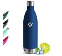 Grsta Botella Agua Acero Inoxidable, Botella Termica 1 litro, Sin BPA Termo, Mantiene 24H Frio/12H Calor, Reutilizable Cantimplora Termica, Prueba de Fugas Botella Agua para Gimnasio, Sport, Oficina