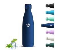 Grsta Botella Agua Acero Inoxidable, Sin BPA Botella Termica 500ml, Conserva 12 Horas Caliente, 24 frio, Termo a Prueba de Fugas, Reutilizable Cantimplora Termica para Niños, Bicicleta, Senderismo