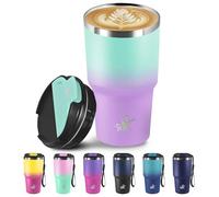 Grsta Termo Cafe 20oz, Vaso Termico, Taza Térmica Café, Tazas de Viaje Aisladas Con Tapa a Prueba de Fugas, Travel Mug, Termo Para Cafe Hermético para Café Frío y Caliente, Leche y Té