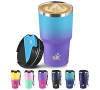 Grsta Termo Cafe 20oz, Vaso Termico, Taza Termica, Cuerda Removible, Vaso Termo Aisladas Con Tapa a Prueba de Fugas, Vaso Termico Cafe Hermético para Café Frío y Caliente, Leche y Té