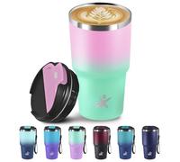 Grsta Termo Café 600ml, Vaso Termico, Taza Termica para Llevar, Cuerda Removible, Termo Para Cafe Reutilizables, Antifugas, Taza de Café para llevar para Cafe Frío y Caliente, Leche y Té