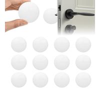Grsta Topes para Puertas Suelo, 12pcs Tope de Puerta, Protector de pared, 40 * 8mm Tope Puerta Adhesivo, Fácil de instalar, para Dormitorio, Cocina, Baño, Oficina, Blanco
