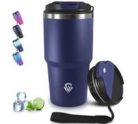 Grsta Vaso Termico 600ml, Taza Termo de Acero Inoxidable, Aislada al Vacío Taza Termica para Frío y Caliente, Antigoteo Vaso Termo Cafe para Llevar, Mantiene el frío 8h y el calor 6h