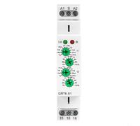 GRT6-S1 Relé de retardo de tiempo cíclico 0.1s-100 días 10A 1SPDT AC230V CA o CC 24-240V DIN Rail Montaje LED Indicador LED Automatización Industrial Panel Control (AC/DC24-240V)