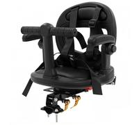 Grtheenumb Asiento de Bicicleta para niños, Asiento de Bicicleta para niños pequeños, Soporte Delantero Giratorio para con Doble Bloqueo Seguro y reposabrazos Ajustables, portabebés para de 1 a 6 añ