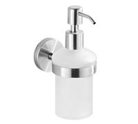 Grtheenumb Dispensador de jabón a Mano Montaje de Pared de la Bola de Lanza de Vidrio con Bomba de Acero Inoxidable para Botella de dispensador de Montaje en la Pared del baño
