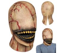 Grtheenumb Máscara del Diablo|Látex Zombie de Halloween, Cabeza Completa, Talla única, Negro